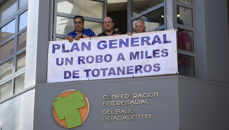 La Confederacin de Empresarios CEBAG afirma que el Plan General de Totana es un robo a miles de totaneros